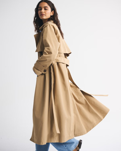 Personalizzato donna kaki lusso lungo inverno oversize Waterpoof con cappuccio <span class=keywords><strong>Trench</strong></span> di alta qualità per le signore delle donne - Product Image 4