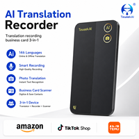 Traducteur de Langues T10 Mini 146 Langues pour Carte de Visite NFC 5.4 Voix Photo Texte Hors Ligne Enregistrement Conférence Intelligent