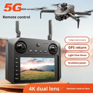 Drone ultra-simple d'utilisation <span class=keywords><strong>pour</strong></span> débutants, GPS, longue portée, télécommande, connectivité WIFI, fonction Suivez-moi, évitement d'obstacles, drone cadeau - Product Image 3