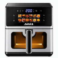 Friteuse à air multifonctionnelle domestique 6L grande capacité, machine à frites intelligente, four électrique en acier inoxydable pour la maison