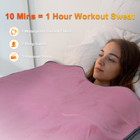 Couverture de sauna Lingvita à contrôle précis de la température, sac de sauna 35-80 ℃   Pour un usage professionnel en matière de beauté