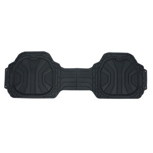 Tapis de sol de voiture de luxe en PVC imperméable, ensemble complet 3 pièces, <span class=keywords><strong>avec</strong></span> accents argentés métalliques – Approvisionnement direct usine - Product Image 2
