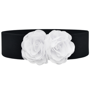 Hot Thời Trang Ăn Mặc Dây Thắt Lưng Voan Hoa Hồng Trang Trí Thắt Lưng Đàn Hồi Linh Hoạt Quần Áo Vành Đai - Product Image 3