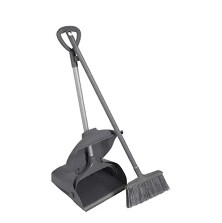 Plastic blue dustpan set wind proof upright broom dustpan set for floor cleaning
