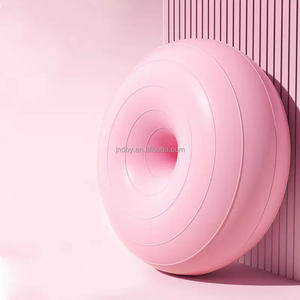 Forma de manzana 50-60Cm 1/2 Pvc Yoga Donut Pilates Ejercicio Bola Estabilidad Semi Gym Donut Half Fit Fitness Yoga Ball Silla - Product Image 6