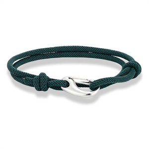 <span class=keywords><strong>Bracelet</strong></span> double couche en <span class=keywords><strong>maille</strong></span> milanaise minimaliste, acier inoxydable, fermoir mousqueton, réglable, style corde nautique, pour couple - Grande Vente - Product Image 3