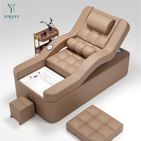 Prix d'usine Fauteuil-lit de spa pour salon, avec dossier réglable, pour lavage de cheveux, soins capillaires, massage des pieds thaïlandais, pédicure et shampoing