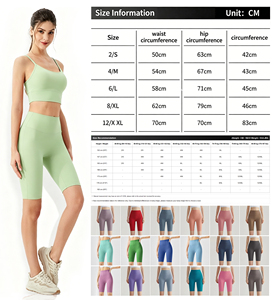 Shorts de sport sans couture pour femme, doux comme du beurre, sensation seconde peau, contrôle du ventre, pour yoga, fitness, cyclisme, grandes tailles, vente en gros - Product Image 2