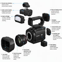 Caméscope professionnel 4K ORIGINAL AG-CX10 avec moniteur d'enregistrement Atomos Bundle 5