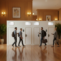 Lit superposé en panneaux de bois au design moderne pour dortoirs, hôtels spatiaux, chambres à coucher, mobilier de type capsule Sleepbox