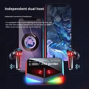 ชุดหูฟังเกมมิ่ง M28 สำหรับการเล่นเกมข้ามพรมแดน ไม่มีดีเลย์ แบตเตอรี่ใช้งานได้นานกว่า <span class=keywords><strong>3</strong></span> ชั่วโมง พร้อมระบบตัดเสียงรบกวนแบบแอคทีฟ ไร้สายแบบใส่ในหู - Product Image 5