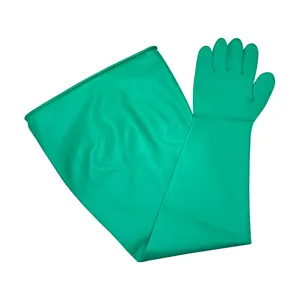 High Quality Green Nitrile Rubber Glove Box Gloves for High-Temperature Resistance and Factory Labor