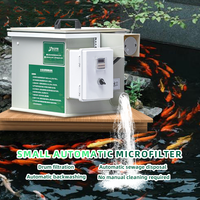Filtre à tambour rotatif PP QihangRAS pour petit bassin à carpes koï, 1320 gal/h, système de filtration haute efficacité pour aquarium, filtre externe pour aquarium