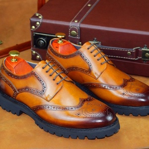 Chaussures décontractées pour hommes Brookes, fabriquées à la main en cuir de vachette pleine fleur, nouveau modèle avec gravure élégante, style à bout pointu, pour usage professionnel et formel - Product Image 6