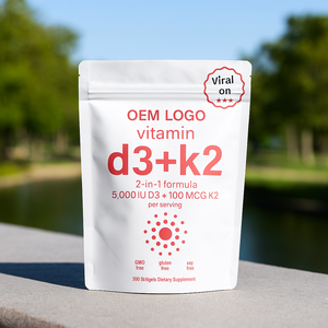 Wholesale Vitamin D3 + K2 2 In 1 Softgel Vitamin D3 5000 Iu With K2 100 Mcg Supplement For Teeth Joint And Bone Support - Product Image 4