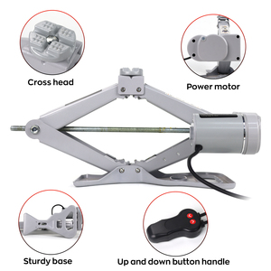 High <strong>Lift</strong> 12V 5 Tons Heavy Load Steel <strong>Electric</strong> Scissor <strong>Car</strong> <strong>Jack</strong> 150W With Warning Sign Case For Vehicle - Product Image 6
