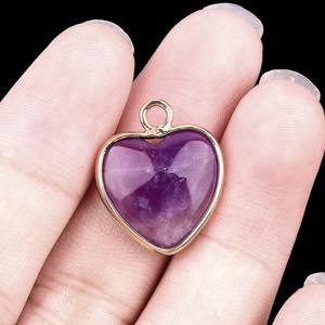 15mm Mini pendentifs en pierre naturelle en forme <span class=keywords><strong>de</strong></span> <span class=keywords><strong>coeur</strong></span> avec bordure en or <span class=keywords><strong>cristal</strong></span> Chakra pierres précieuses breloques <span class=keywords><strong>de</strong></span> <span class=keywords><strong>roche</strong></span> pour la fabrication <span class=keywords><strong>de</strong></span> colliers <span class=keywords><strong>de</strong></span> bijoux - Product Image 6