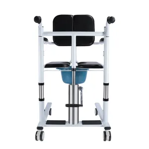 Multifunction Medical Hydraulic Handicapped Powered Elderly Toilet Commode Patient Lift Patient Transfer Chair