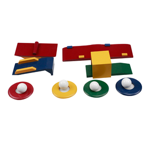 Affiche de Golf en bois <span class=keywords><strong>Crazy</strong></span>, coffret cadeau pour enfants, boules de Golf, Course d'obstacle pour l'intérieur et l'extérieur - Product Image 3