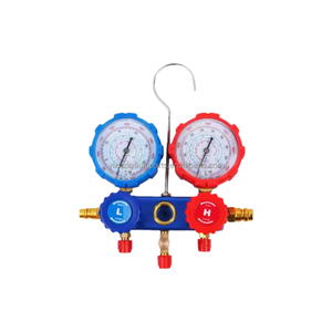 Ensemble de manomètres professionnels de haute qualité pour climatisation avec kit de <span class=keywords><strong>recharge</strong></span> de fréon - Manomètres HVAC à 3 voies pour systèmes R134a, <span class=keywords><strong>R32</strong></span>, R410a, R404a - Product Image 5