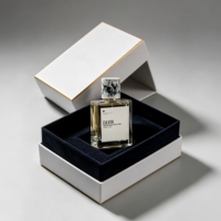 Vente en gros de flacons de parfum de luxe au style unique, 30 ml, 50 ml, 100 ml, avec un design en marbre, un bouchon en résine et un emballage en boîte