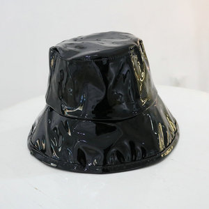 Sombrero <span class=keywords><strong>de</strong></span> Pescador a Rayas con Estampado Digital para <span class=keywords><strong>Mujer</strong></span>, <span class=keywords><strong>de</strong></span> Ala Ancha, <span class=keywords><strong>de</strong></span> Cuero PU, Impermeable, para Uso Diario en Todas las Estaciones - Product Image 3
