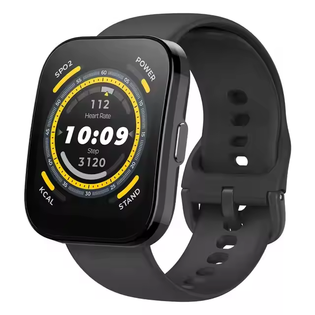 Amazfit Bip 5 Smart Watch 46mm GPS,Alexa Built-in BT Calling,10-Day Battery,120 Sports Modes, for Android Iso Black