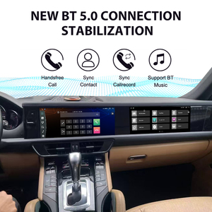 Wireless double 12.3&quot; Touch Screen Auto Radio GPS Android 13 For Porsche Cayenne 2011-2017 Navigation Multimedia <strong>Player</strong> - Product Image 4