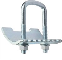Support de poutre en I Unistrut, supports de fenêtre Unistrut, pince de poutre en U Unistrut, acier au carbone avec revêtement zingué pour 1-5/8 po ou 3-1/4 po