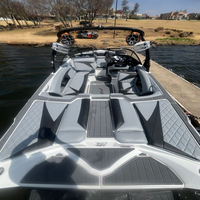 Tapis de pont en mousse EVA pour plateforme de bain et cockpit de bateau Tige Z3 2012-2015, style SeaDek, auto-adhésif, imitation teck Gatorstep