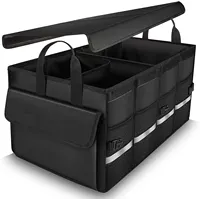 Органайзер багажника для автомобилей с крышкой и отделением для хранения