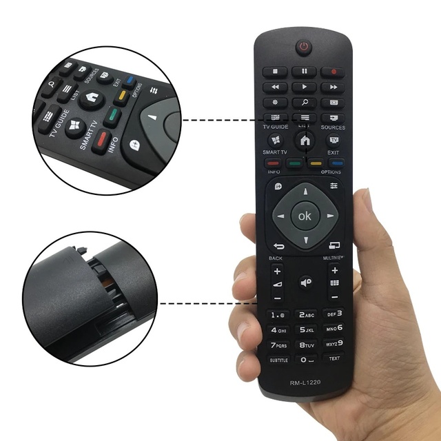 TVSNARP Universal Infrared Fixed Code Smart Remote Control for LCD LED TV RM-L1120 with AAA Battery