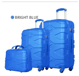6 מזוודות יח'\סט סט מזוודה עם איפור ABS כרית קשה מעטפת תא מטען & שקית