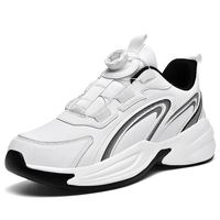 Chaussures pour hommes multi-saisons, nouvelles baskets à bouton rotatif, chaussures de course imperméables, chaussures pour hommes tendance, style décontracté, chaussures de marche