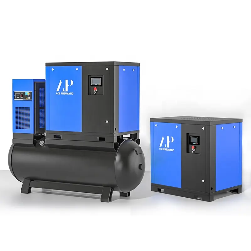 Hoch effizienter energie sparender Schrauben luft kompressor 7-10bar Industrie kompressoren 7,5-75kW Kompressor luft