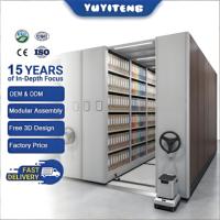 Système d'étagères mobiles en acier réglables, compacteur de dossiers, armoire d'archives pour le rangement de mobilier de bureau, étagère à roulettes pour dossiers