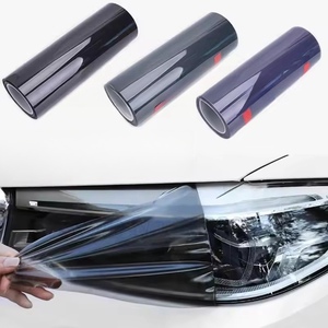 Autorigenerante Anti graffi proteggere fumo <span class=keywords><strong>nero</strong></span> lampada per auto pellicola tinta per Audi BMW Tesla - Product Image 1