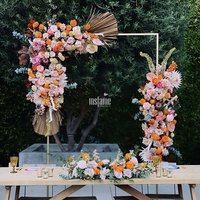 MSFAME Fournitures de décoration de mariage en bord de mer, fleurs artificielles, arche de fleurs, panneau mural de fleurs, toile de fond