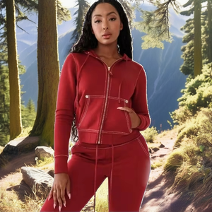 Chaqueta de Invierno para Hombre, con Capucha, Forro Sólido, Cierre de Cremallera, Manga Larga, Gruesa, Tejida, Digital, Ecológica y Cálida - Product Image 2