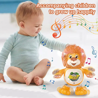 Jouet de danse électronique avec lumières LED et saut de danse mécanique dessin animé Lion dansant Robot jouets pour bébé