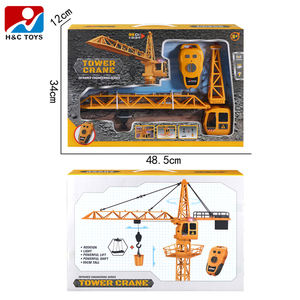 Grue à tour méga télécommandée infrarouge 4 canaux, modèle de levage rotatif de construction de 98 cm, jouet de voiture télécommandée avec chargeur inclus - Product Image 6