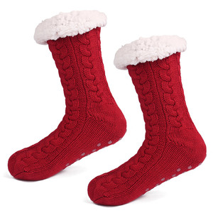 Calcetines gruesos y cálidos para <span class=keywords><strong>mujer</strong></span>, calcetín térmico, acrílico, diseño a la moda, antideslizantes - Product Image 6
