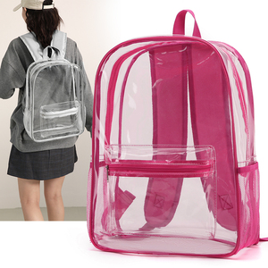 Transparent PVC <b>Clear</b> Backpack Heavy Duty Waterproof Secure Concert Travel School <b>Bag</b> - Product Image 1
