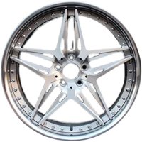 168 Ruedas de Aleación de Aluminio Forjado de Dos Piezas Personalizadas 6061-t6 5x112 5x98 5x110 5x120 para Alfa Romeo Mercedes Audi 19 20 21 22 Pulgadas