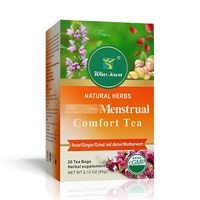 Thé Naturel Équilibre Mensuel Rose Gingembre Dattes Rouges Séchées Agripaume Longane Lys 20 Sachets Thé Herbal Doux et Nourrissant