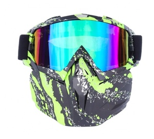 Gafas de moto de alta calidad Deportes al aire libre bicicleta Motocross montar a prueba de viento gafas de esquí Cobertura facial completa - Product Image 6