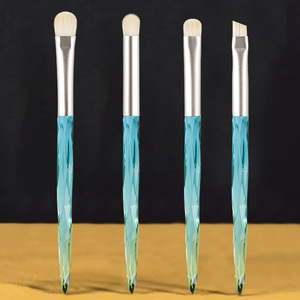 EIHODO Acrylic Makeup <b>Brush</b> Set 13mm Synthetic Hair <b>Round</b> Angled Eye Shadow <b>Brushes</b> - Product Image 2