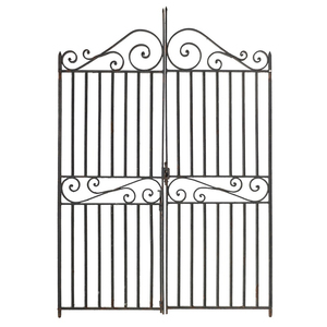 HUAART-puertas eléctricas principales personalizadas para el hogar, diseño de valla de hierro forjado - Product Image 3
