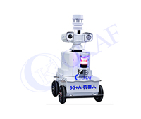 Robot sentinelle mobile à intelligence artificielle caméra de sécurité ip ptz avec station météo automatique
