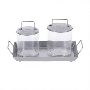 Pot à bonbons en acrylique de qualité supérieure, fait main, design de luxe, nouveau, vente en gros, distributeur de noix en métal pour table - Product Image 1